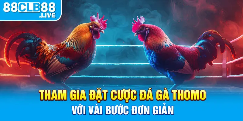 Tham gia đặt cược đá gà Thomo với vài bước đơn giản